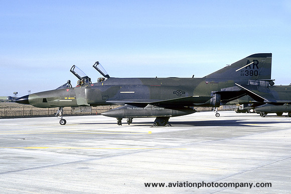 USAF 10 TRW 1 TRS McDonnell RF-4C Phantom 69-0380/AR at RAF Lossiemouth (1985)