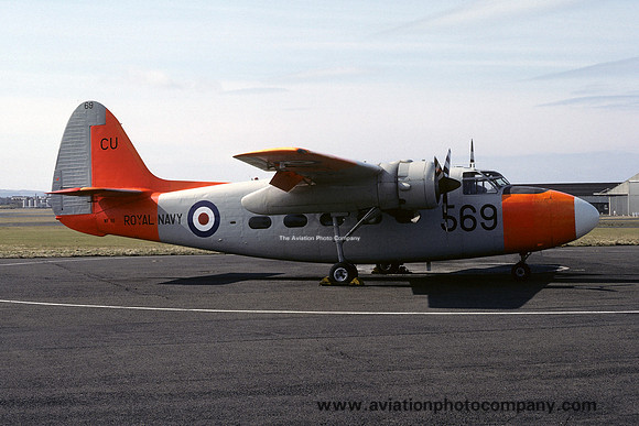 Royal Navy 750 Squadron Hunting Sea Prince T.1 WF118/CU569 (1979)