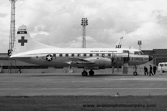 USAF 439 MAG Convair MC-131A Samaritan 52-5788 at Prestwick (1967)