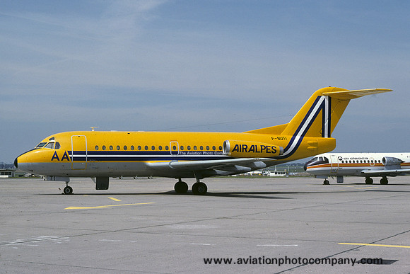 Air Alpes/TAT Fokker F-28-1000 F-BUTI (1979)
