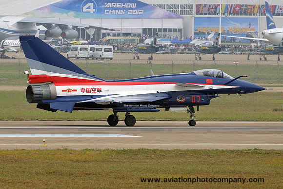 Chinese Air Force August 1st Team Chengdu J-10AY 07 at China Airshow 2012 Zhuhai