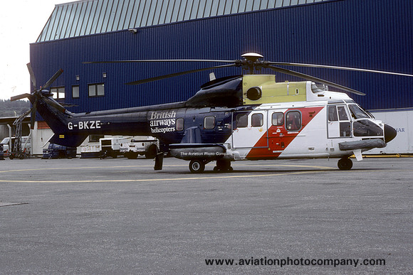British Airways Helicopters Aerospatiale AS.332L Super Puma G-BKZE (1984)