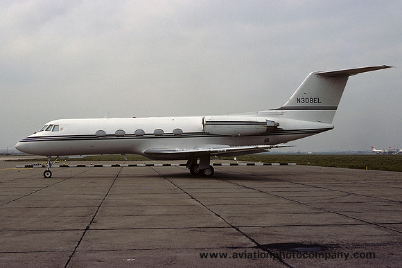 Eli Lilly International Corporation Gulfstream II N308EL at London Heathrow (1976)