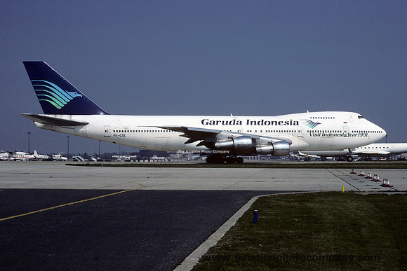 Garuda Indonesia Boeing 747-200 PK-GSE (1990)