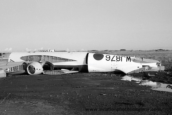 RAF English Electric Canberra T.4 WJ876 on Predannack dump (1976)