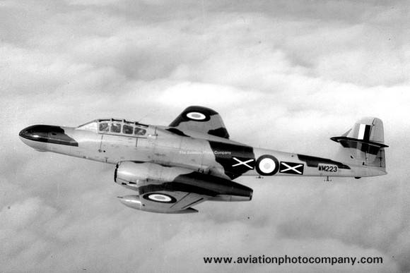 RAF 151 Squadron Gloster Meteor NF.11 WM223 Air to Air