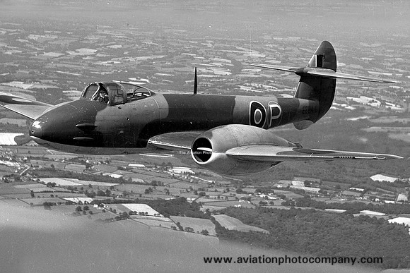RAF Gloster Meteor EE214 Air to Air
