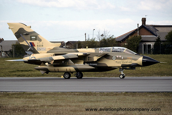 Royal Saudi Air Force Panavia Tornado IDS 8308 at Warton (1998)