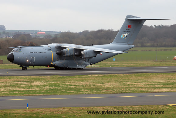 Turkish Air Force 221 Filo Airbus A.400M 14-0013 at Prestwick (2024)