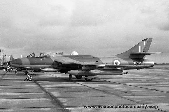 RAF 229 OCU Hawker Hunter F.6 XE653/I at RAF West Raynham (1965)