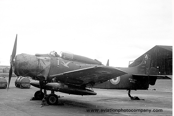 Royal Navy Douglas Skyraider AEW.1 WT959/A stored at Prestwick (1962)