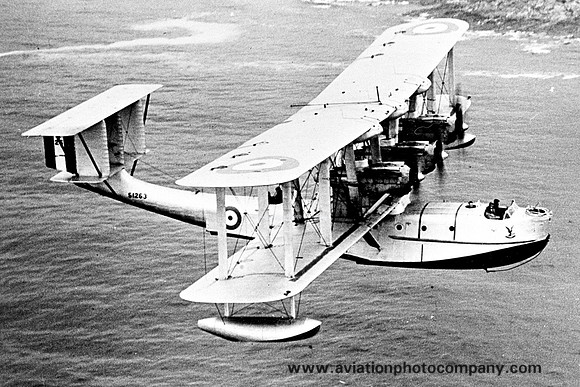 Royal Navy Blackburn Iris III Flying Boat S1263 Air to Air