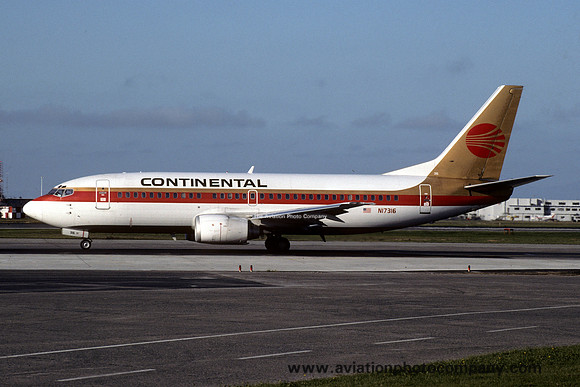 Continental Airlines Boeing 737-300 N17316 (1991)