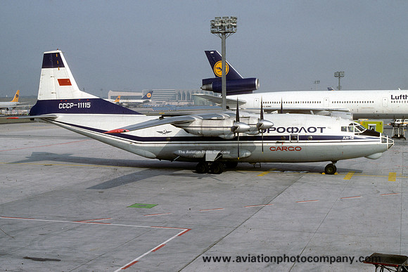 Aeroflot Cargo Antonov An-12 CCCP-11115 at Frankfurt Rhein Main (1992)