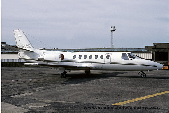 Cessna 550 I-NYCE at Prestwick (1992)