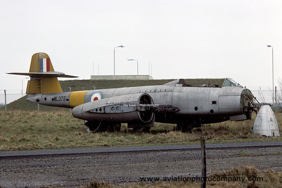RAF Gloster Meteor T.7 WL375 dumped at West Freugh (1976)