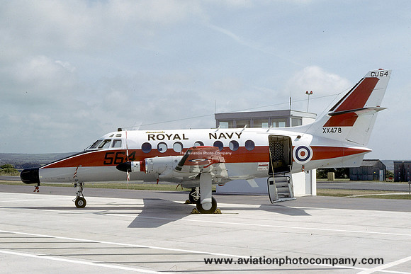 Royal Navy 750 Squadron HP Jetstream T.2 XX478/CU564 at Culdrose (1979)