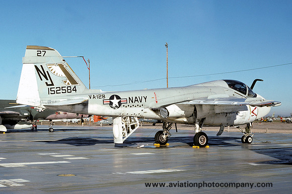 US NAvy VA-128 Grumman A-6A Intruder 152584/NJ827 at Davis Monthan (1979)