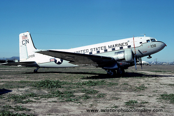 US Marines H&MS-14 Douglas C-117D 17108/CN at MADC Davis Monthan (1979)