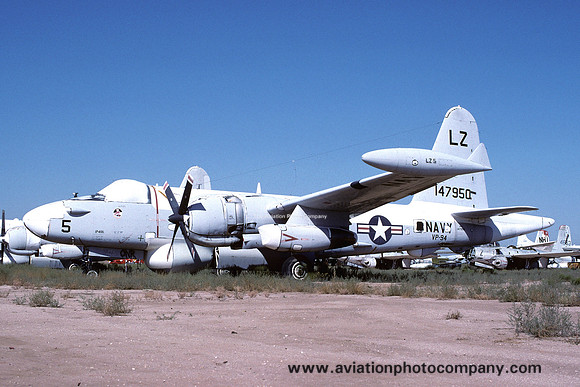 US NAvy VP-94 Lockheed SP-2H Neptune 147950/LZ5 at MASDC Davis Monthan (1979)