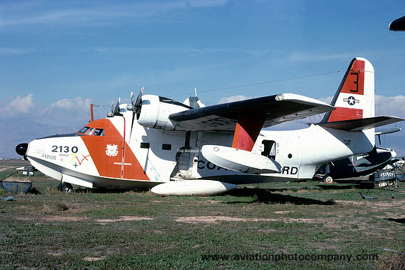 US Coast Guard Mobile Grumman HU-16E Albatross CG2130 at MASDC Davis Monthan (1979)
