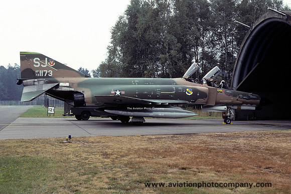 USAF 4 TFW 336 TFS McDonnell F-4E Phantom 73-1173/SJ during Exercise Autumn Forge (1978)