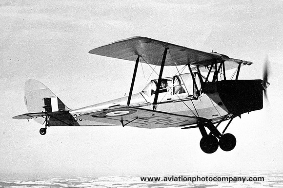 Royal Canadian Air Force De Havilland Tiger Moth 4360 Air to Air