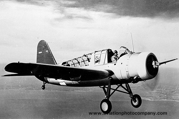 US Navy Vought OS2U-1 1714 Air to Air