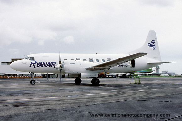 Ryanair (leased from Partnair) Convair 580 LN-BWG (1988)