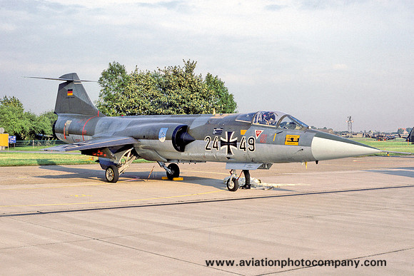 West German AF JBG34 Lockheed F-104G Starfighter 24+49 (1984)