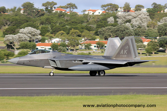 USAF 3 WG Lockheed F-22A 07-4148/AK at Lajes (2013)
