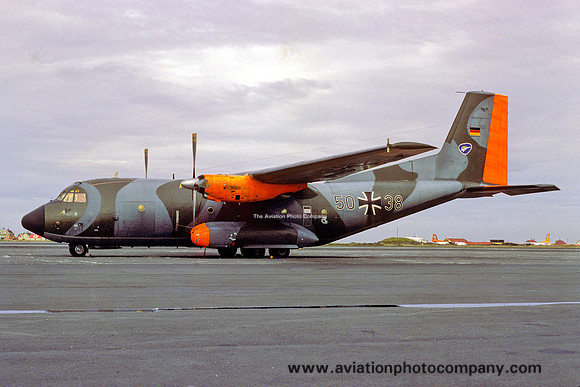West German Air Force FFS VFW C-160 Transall 50+38 (1978)