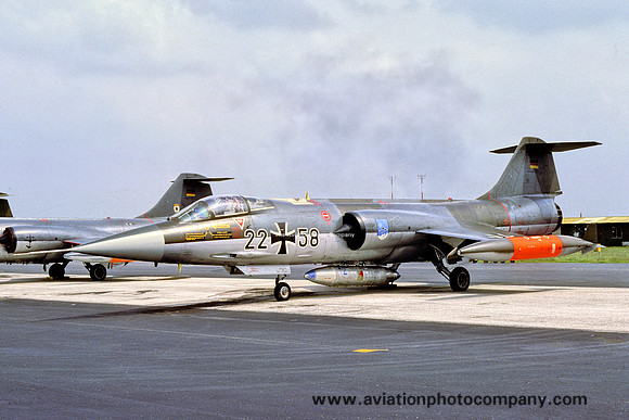 West German Air Force JBG34 Lockheed F-104G Starfighter 22+58 (1978)