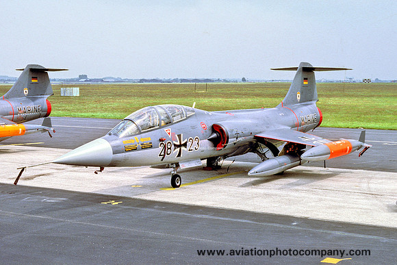 West German Navy MFG1 Lockheed TF-104G Starfighter 28+23 (1978)