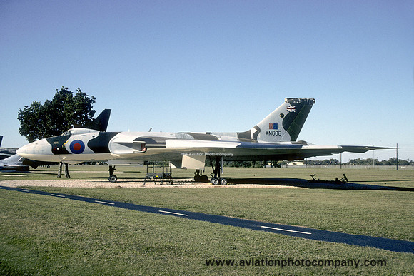 RAF Avro Vulcan B.2 XM606 displayed at Barksdale Air Force Base (1994)