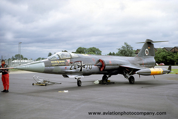 German Air Force AKG52 Lockheed RF-104G Starfighter 24+70 (1971)
