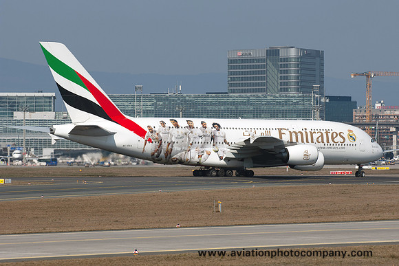 Emirates Airbus A380-800 A6-EOA at Frankfurt IAP (2016)