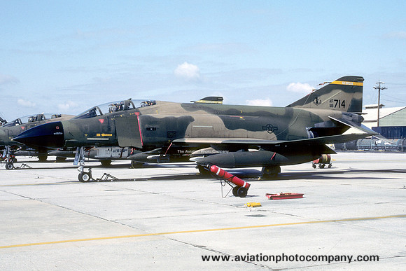 USAF Georgia ANG 128 TFS McDonnell F-4D Phantom 66-6714 (1985)