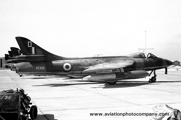 RAF 8 Squadron Hawker Hunter FGA.9 XE618/D at Bahrain (26.10.1962)