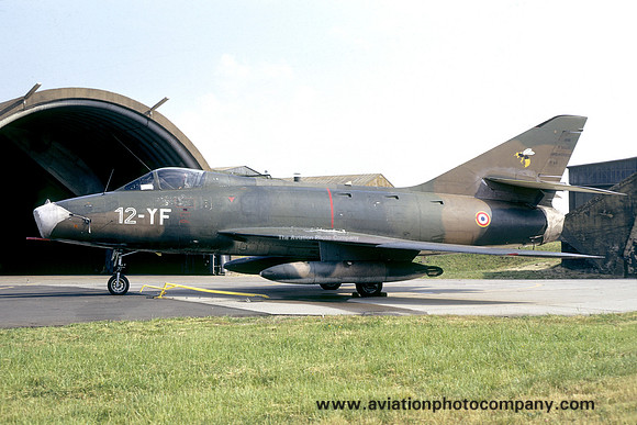 French Air Force EC12/1 Dassault Super Mystere B.2 85/12-YF (1974)