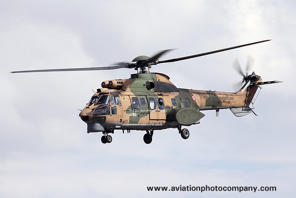 Turkish Air Force 135 Filo Aerospatiale AS.532AL Cougar 99-2505  during Exercise Anatolian Eagle at Konya (2016)