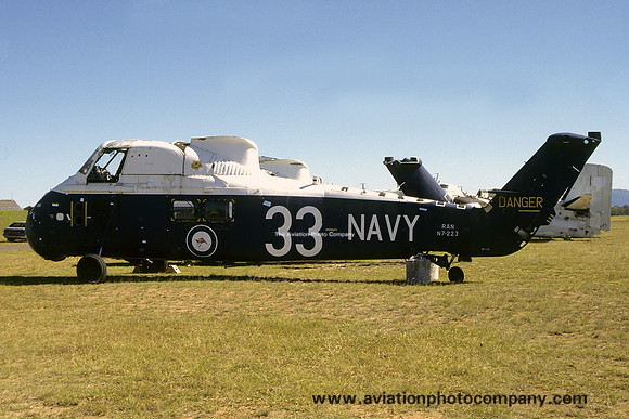 Royal Australian Navy Westland Wessex 31 N7-233 stored at Nowra (1995)