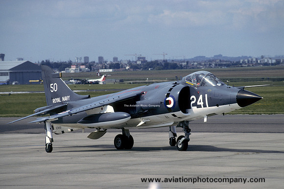 Royal Navy Hawker Siddeley Sea Harrier FRS.1 XZ450 at Paris Air Show (1979)