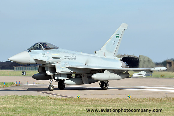 Royal Saudi Air Force 3 Squadron BAE Typhoon FGR.54 313 at RAF Coningsby (2013)