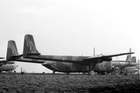 RAF 114 Squadron AWA Argosy C.1 XR138 stored at RAF Kemble