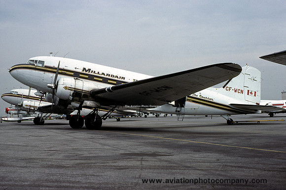 Millardair Douglas DC-3C CF-WCN