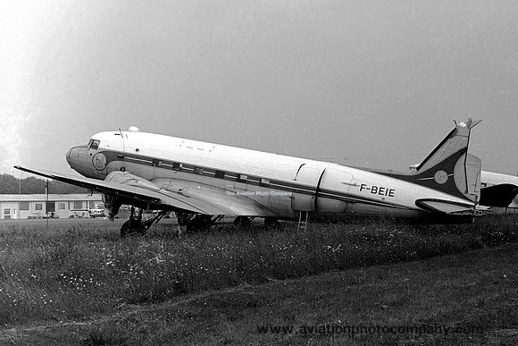 Ex Air France Douglas C-47 Dakota F-BEIE stored at Dinard (1972)