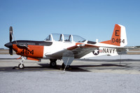 US Navy TAW-5 Beech T-34C Mentor 160464/E at NAS Whiting Field (1984)