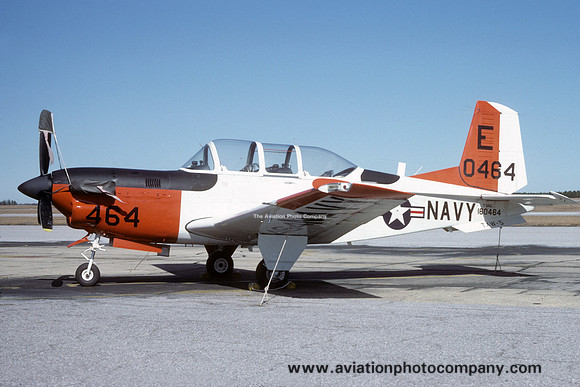 US Navy TAW-5 Beech T-34C Mentor 160464/E at NAS Whiting Field (1984)