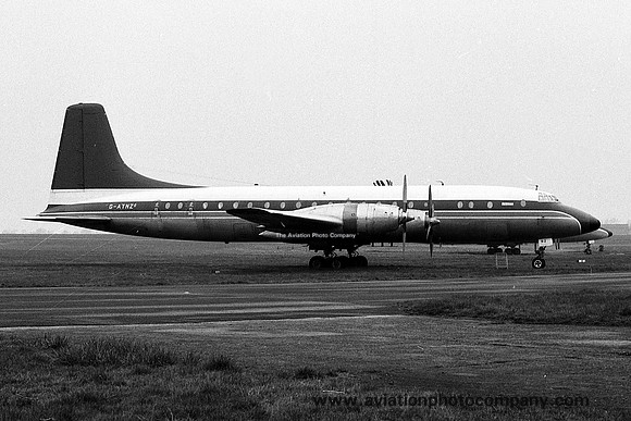 Ex British Caledonian Bristol Britannia G-ATNZ stored at Biggin Hill (1971)
